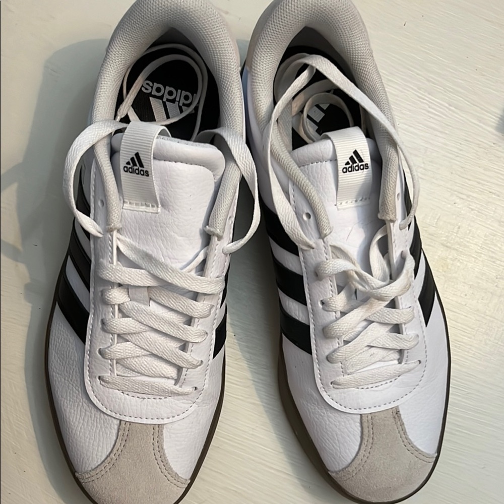 Adidas White and Black Classic Sneakers